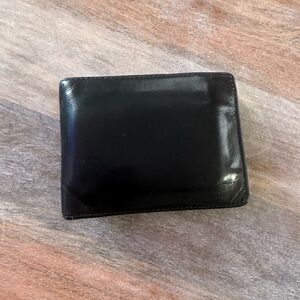 Coach Men’s Black Leather Fold Over Wallet